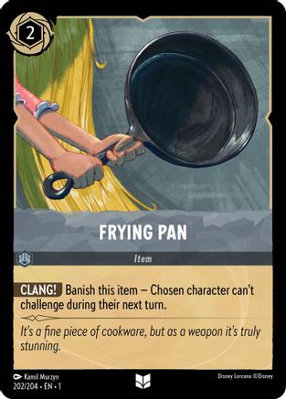 Frying Pan (202/204) - The First Chapter Cold Foil - Premium Lorcana Single from Disney - Just $0.10! Shop now at Game Crave Tournament Store