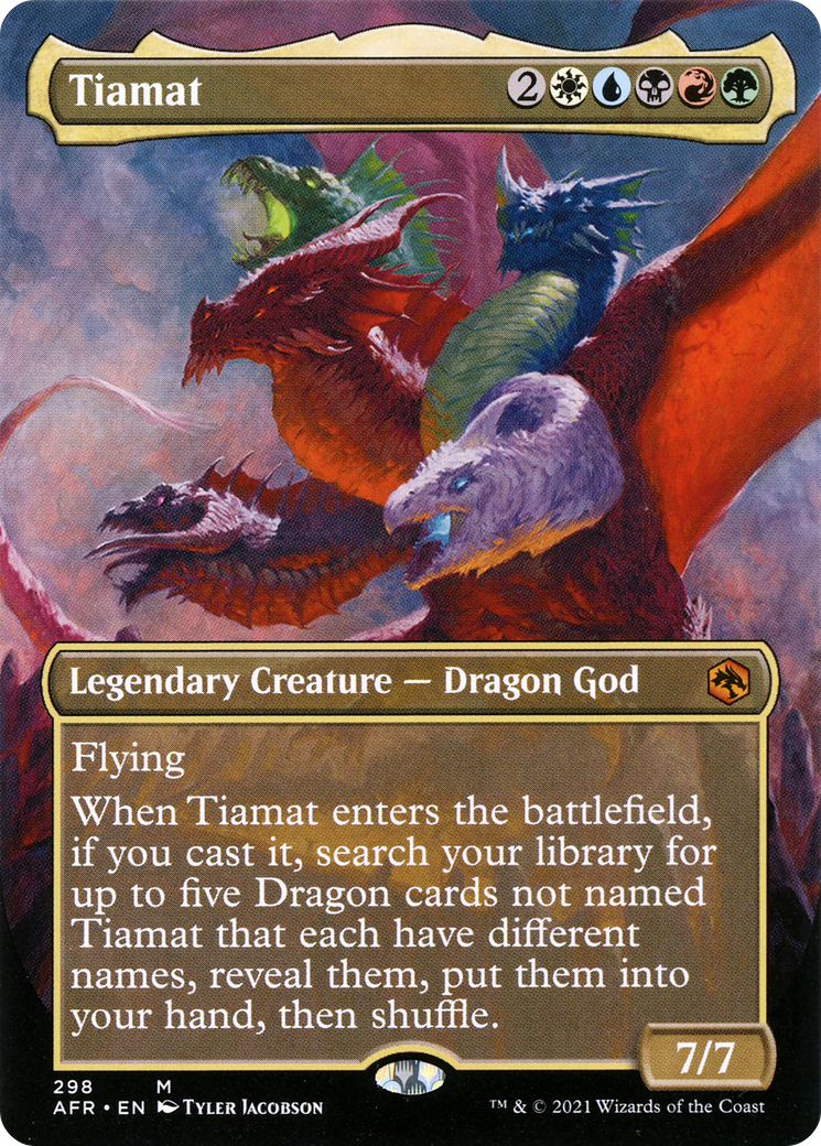 Tiamat (AFR-298) - Adventures in the Forgotten Realms (Borderless) - Premium MTG Single from Wizards of the Coast - Just $9.63! Shop now at Game Crave Tournament Store