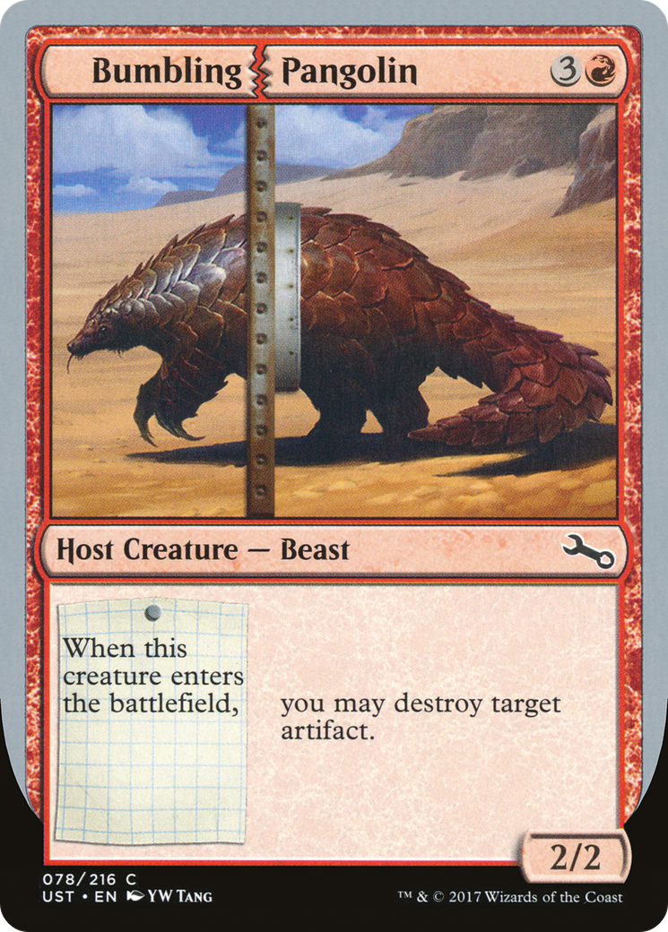Bumbling Pangolin (UST-078) - Unstable - Premium MTG Single from Wizards of the Coast - Just $0.08! Shop now at Game Crave Tournament Store
