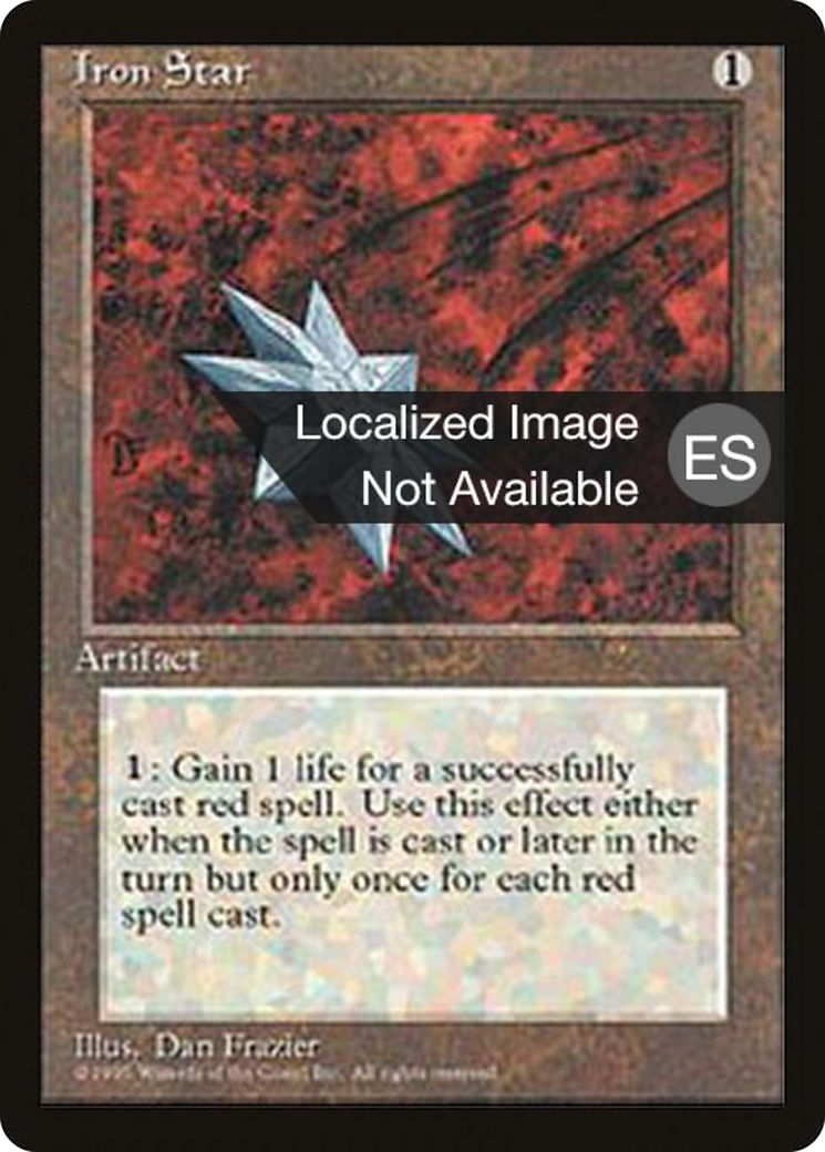 Iron Star (4BB-326) - Fourth Edition Foreign Black Border - Premium MTG Single from Wizards of the Coast - Just $0.42! Shop now at Game Crave Tournament Store