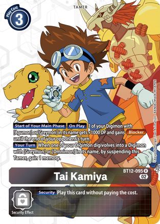 Tai Kamiya (Alternate Art) (BT12-095) - Across Time Foil - Premium Digimon Single from Bandai - Just $34.67! Shop now at Game Crave Tournament Store
