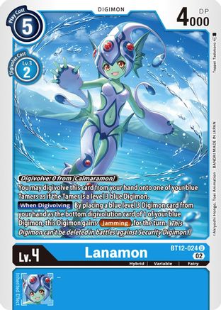 Lanamon (BT12-024) - Across Time - Premium Digimon Single from Bandai - Just $0.50! Shop now at Game Crave Tournament Store