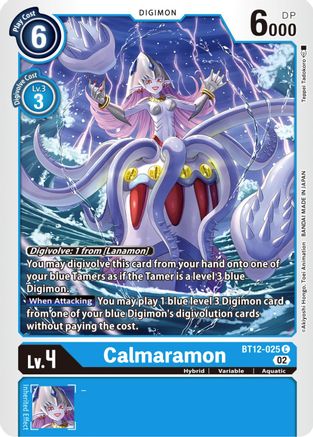 Calmaramon (BT12-025) - Across Time - Premium Digimon Single from Bandai - Just $0.25! Shop now at Game Crave Tournament Store
