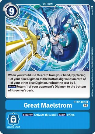 Great Maelstrom (BT12-102) - Across Time - Premium Digimon Single from Bandai - Just $0.25! Shop now at Game Crave Tournament Store