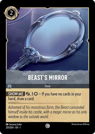 Beast's Mirror (201/204) - The First Chapter Cold Foil - Premium Lorcana Single from Disney - Just $0.08! Shop now at Game Crave Tournament Store