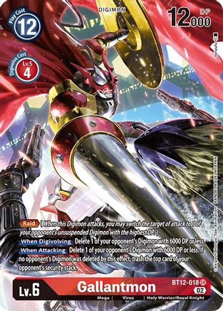 Gallantmon (Alternate Art) (BT12-018) - Across Time Foil - Premium Digimon Single from Bandai - Just $9.63! Shop now at Game Crave Tournament Store