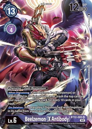 Beelzemon (X Antibody) (Alternate Art) (BT12-085) - Across Time Foil - Premium Digimon Single from Bandai - Just $17.46! Shop now at Game Crave Tournament Store