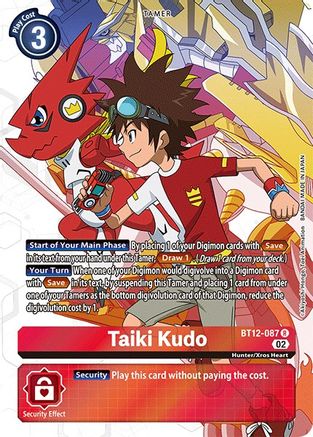 Taiki Kudo (Alternate Art) (BT12-087) - Across Time Foil - Premium Digimon Single from Bandai - Just $4.05! Shop now at Game Crave Tournament Store
