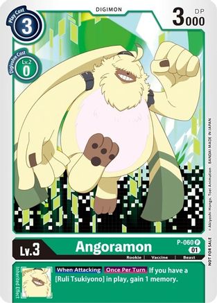 Angoramon (P-060) - Revision Pack Cards - Premium Digimon Single from Bandai - Just $0.34! Shop now at Game Crave Tournament Store