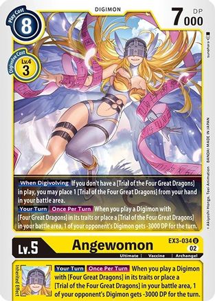 Game Crave Tournament Store - Angewomon (EX3-034) - Revision Pack Cards Game Crave Tournament Store - Angewomon (EX3-034) - Revision Pack Cards
