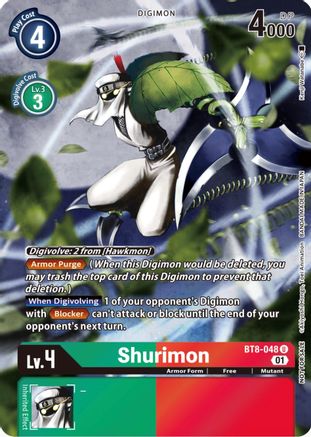 Shurimon (Official Tournament Pack Vol.9) (BT8-048) - New Awakening Foil - Premium Digimon Single from Bandai - Just $0.08! Shop now at Game Crave Tournament Store