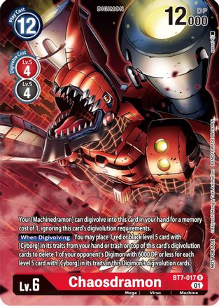 Chaosdramon (Winner Pack Across Time) (BT7-017) - Next Adventure - Premium Digimon Single from Bandai - Just $0.08! Shop now at Game Crave Tournament Store