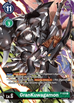 GranKuwagamon - P-025 (Winner Pack Across Time) (P-025) - Digimon Promotion Cards - Premium Digimon Single from Bandai - Just $0.11! Shop now at Game Crave Tournament Store