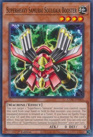 Superheavy Samurai Soulgaia Booster (CYAC-EN005) - Cyberstorm Access 1st Edition - Premium Yugioh Single from Konami - Just $0.08! Shop now at Game Crave Tournament Store