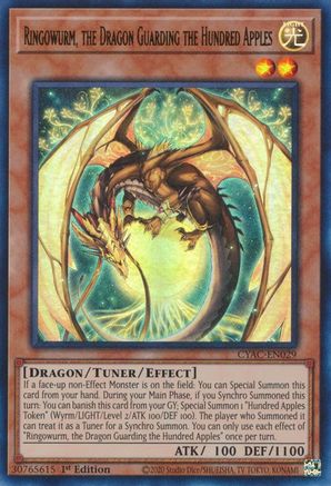 Ringowurm, the Dragon Guarding the Hundred Apples (CYAC-EN029) - Cyberstorm Access 1st Edition - Premium Yugioh Single from Konami - Just $0.15! Shop now at Game Crave Tournament Store