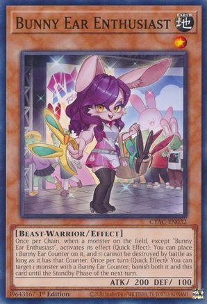 Bunny Ear Enthusiast (CYAC-EN032) - Cyberstorm Access 1st Edition - Premium Yugioh Single from Konami - Just $0.25! Shop now at Game Crave Tournament Store