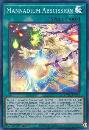 Mannadium Abscission (CYAC-EN057) - Cyberstorm Access 1st Edition - Premium Yugioh Single from Konami - Just $0.13! Shop now at Game Crave Tournament Store