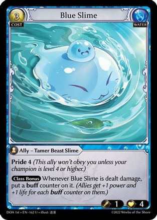 Blue Slime (DAWN OF ASHES 1ST EDITION) - Premium Grand Archive Single from Weebs of the Shore - Just $0.42! Shop now at Game Crave Tournament Store