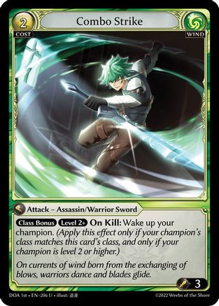 Combo Strike (DAWN OF ASHES 1ST EDITION) Foil - Premium Grand Archive Single from Weebs of the Shore - Just $0.14! Shop now at Game Crave Tournament Store