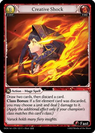 Creative Shock (DAWN OF ASHES 1ST EDITION) Foil - Premium Grand Archive Single from Weebs of the Shore - Just $0.34! Shop now at Game Crave Tournament Store