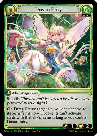 Dream Fairy (DAWN OF ASHES 1ST EDITION) - Premium Grand Archive Single from Weebs of the Shore - Just $3.48! Shop now at Game Crave Tournament Store