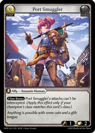 Port Smuggler (DAWN OF ASHES 1ST EDITION) Foil - Premium Grand Archive Single from Weebs of the Shore - Just $11.40! Shop now at Game Crave Tournament Store
