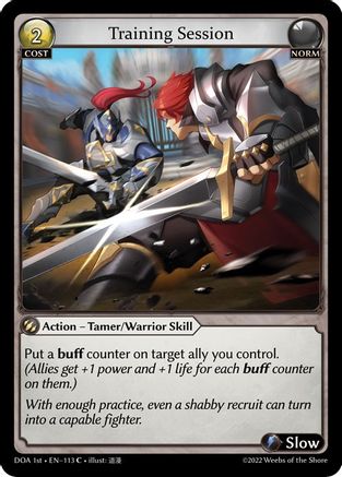 Training Session (DAWN OF ASHES 1ST EDITION) Foil - Premium Grand Archive Single from Weebs of the Shore - Just $12.24! Shop now at Game Crave Tournament Store