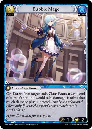 Bubble Mage (DAWN OF ASHES ALTER EDITION) - Premium Grand Archive Single from Dawn of Ashes Alter Edition - Just $0.25! Shop now at Game Crave Tournament Store