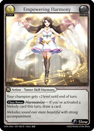 Empowering Harmony (DAWN OF ASHES ALTER EDITION) - Premium Grand Archive Single from Dawn of Ashes Alter Edition - Just $0.25! Shop now at Game Crave Tournament Store