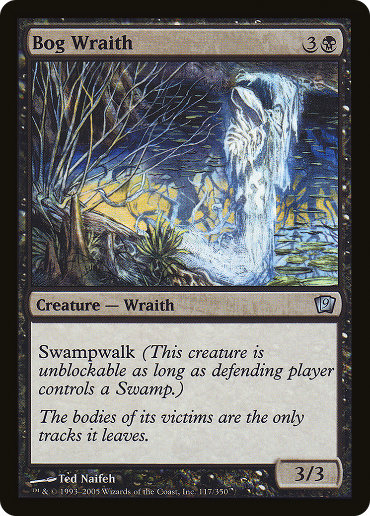 Bog Wraith (9ED-117★) - Ninth Edition Foil - Premium MTG Single from Wizards of the Coast - Just $0.34! Shop now at Game Crave Tournament Store