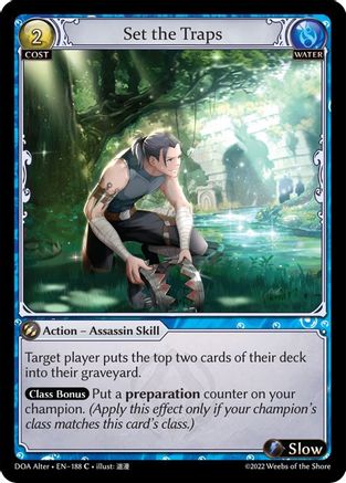 Set the Traps (DAWN OF ASHES ALTER EDITION) - Premium Grand Archive Single from Dawn of Ashes Alter Edition - Just $0.25! Shop now at Game Crave Tournament Store
