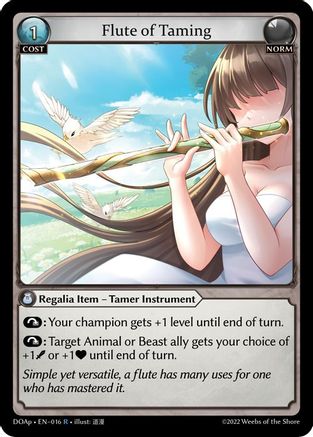 Flute of Taming (DAWN OF ASHES PRELUDE) - Premium Grand Archive Single from Weebs of the Shore - Just $0.22! Shop now at Game Crave Tournament Store