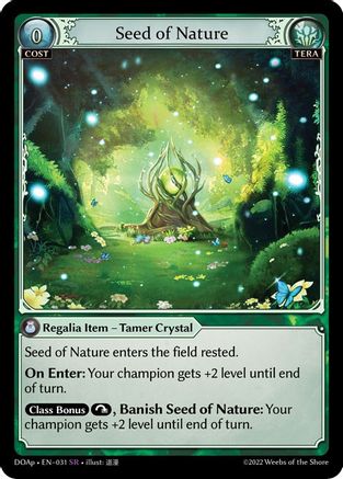 Seed of Nature (DAWN OF ASHES PRELUDE) - Premium Grand Archive Single from Weebs of the Shore - Just $0.14! Shop now at Game Crave Tournament Store