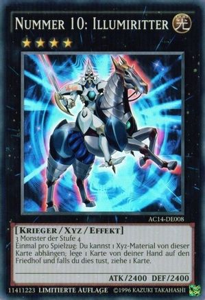 Number 10: Illumiknight (German) - "Nummer 10: Illumiritter" (AC14-DE008) - Advent Calendar 2014 (Adventskalender ZEXAL-Edition) Limited - Premium Yugioh Single from Konami - Just $4! Shop now at Game Crave Tournament Store