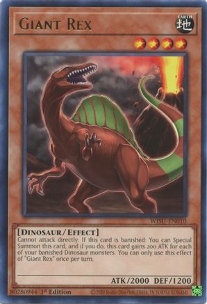 Giant Rex (WISU-EN010) - Wild Survivors 1st Edition - Premium Yugioh Single from Konami - Just $0.25! Shop now at Game Crave Tournament Store