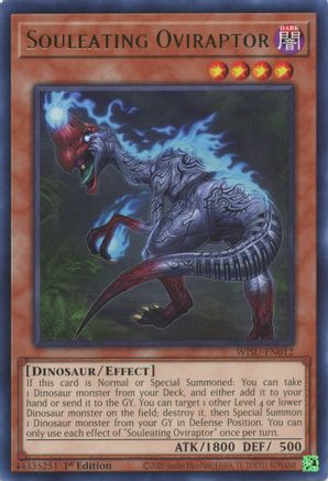 Souleating Oviraptor (WISU-EN012) - Wild Survivors 1st Edition - Premium Yugioh Single from Konami - Just $0.25! Shop now at Game Crave Tournament Store