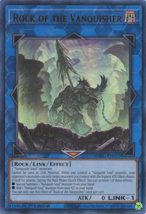 Rock of the Vanquisher (WISU-EN022) - Wild Survivors 1st Edition - Premium Yugioh Single from Konami - Just $2.56! Shop now at Game Crave Tournament Store