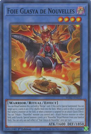 Foie Glasya de Nouvelles (WISU-EN032) - Wild Survivors 1st Edition - Premium Yugioh Single from Konami - Just $0.25! Shop now at Game Crave Tournament Store