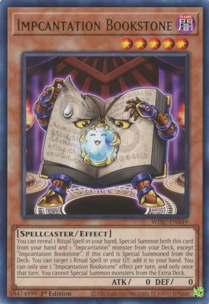 Impcantation Bookstone (WISU-EN049) - Wild Survivors 1st Edition - Premium Yugioh Single from Konami - Just $0.08! Shop now at Game Crave Tournament Store