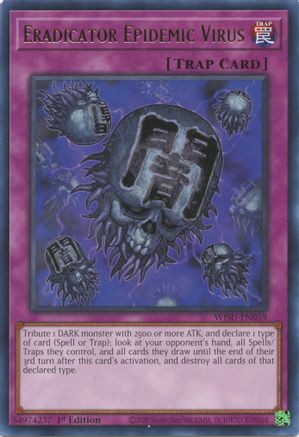 Eradicator Epidemic Virus (WISU-EN059) - Wild Survivors 1st Edition - Premium Yugioh Single from Konami - Just $0.25! Shop now at Game Crave Tournament Store
