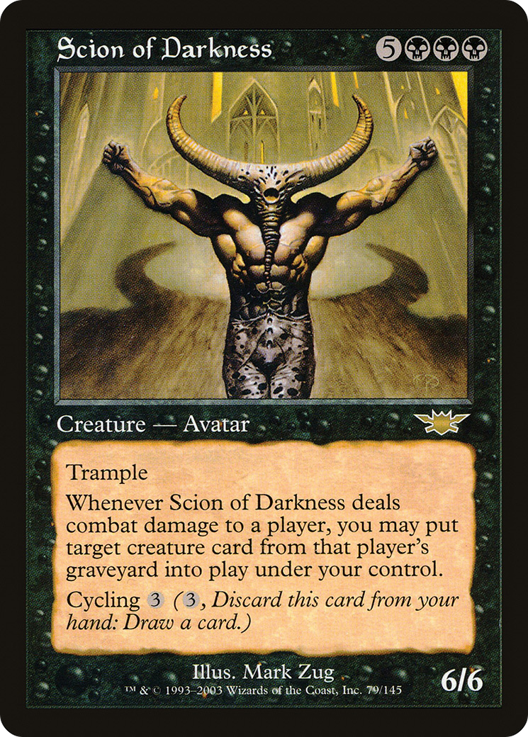 Scion of Darkness (LGN-079) - Legions - Premium MTG Single from Wizards of the Coast - Just $1.40! Shop now at Game Crave Tournament Store