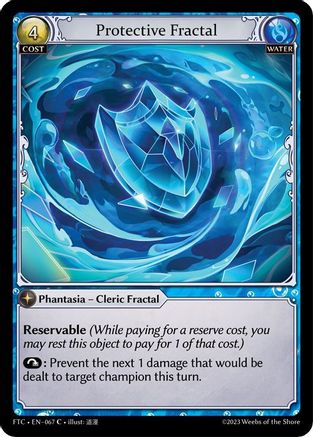 Protective Fractal (FRACTURED CROWN) - Premium Grand Archive Single from Fractured Crown - Just $0.25! Shop now at Game Crave Tournament Store