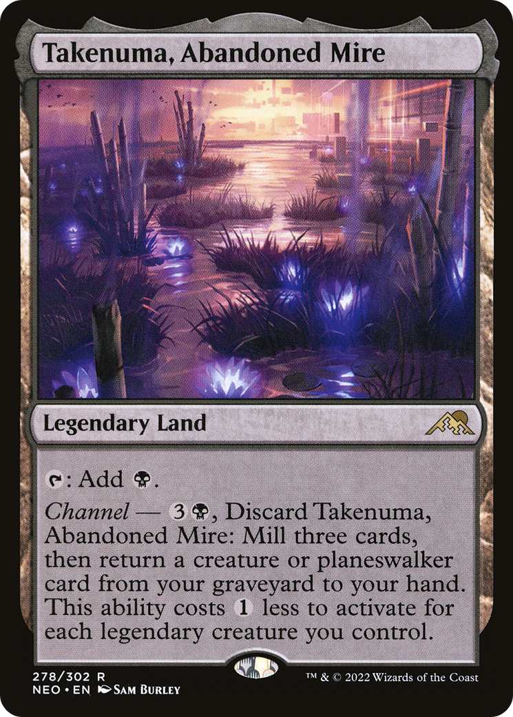Takenuma, Abandoned Mire (NEO-278) - Kamigawa: Neon Dynasty Foil - Premium MTG Single from Wizards of the Coast - Just $1.79! Shop now at Game Crave Tournament Store