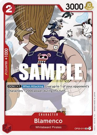 Blamenco (OP03-011) - Pillars of Strength - Premium One Piece Single from Bandai - Just $0.08! Shop now at Game Crave Tournament Store