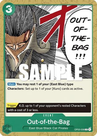 Out-of-the-Bag (OP03-036) - Pillars of Strength - Premium One Piece Single from Bandai - Just $0.25! Shop now at Game Crave Tournament Store