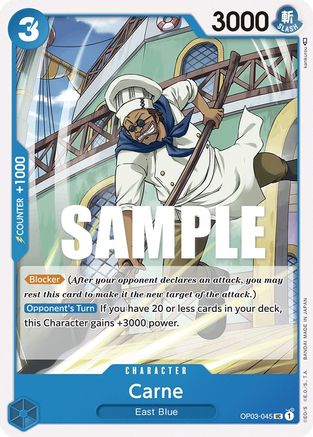 Carne (OP03-045) - Pillars of Strength - Premium One Piece Single from Bandai - Just $0.08! Shop now at Game Crave Tournament Store