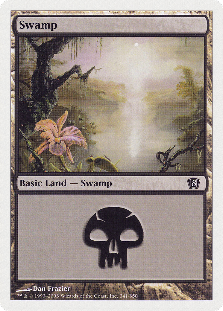 Swamp (8ED-341) - Eighth Edition - Premium MTG Single from Wizards of the Coast - Just $0.11! Shop now at Game Crave Tournament Store