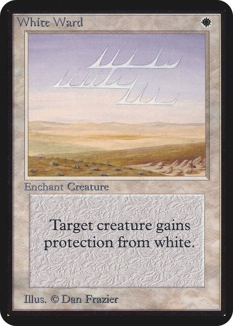 White Ward (LEA-044) - Limited Edition Alpha - Premium MTG Single from Wizards of the Coast - Just $8.20! Shop now at Game Crave Tournament Store