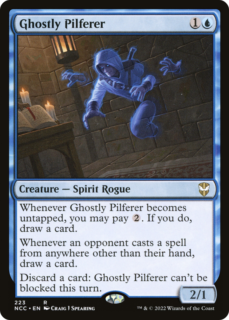 Ghostly Pilferer (NCC-223) - New Capenna Commander - Premium MTG Single from Wizards of the Coast - Just $0.15! Shop now at Game Crave Tournament Store