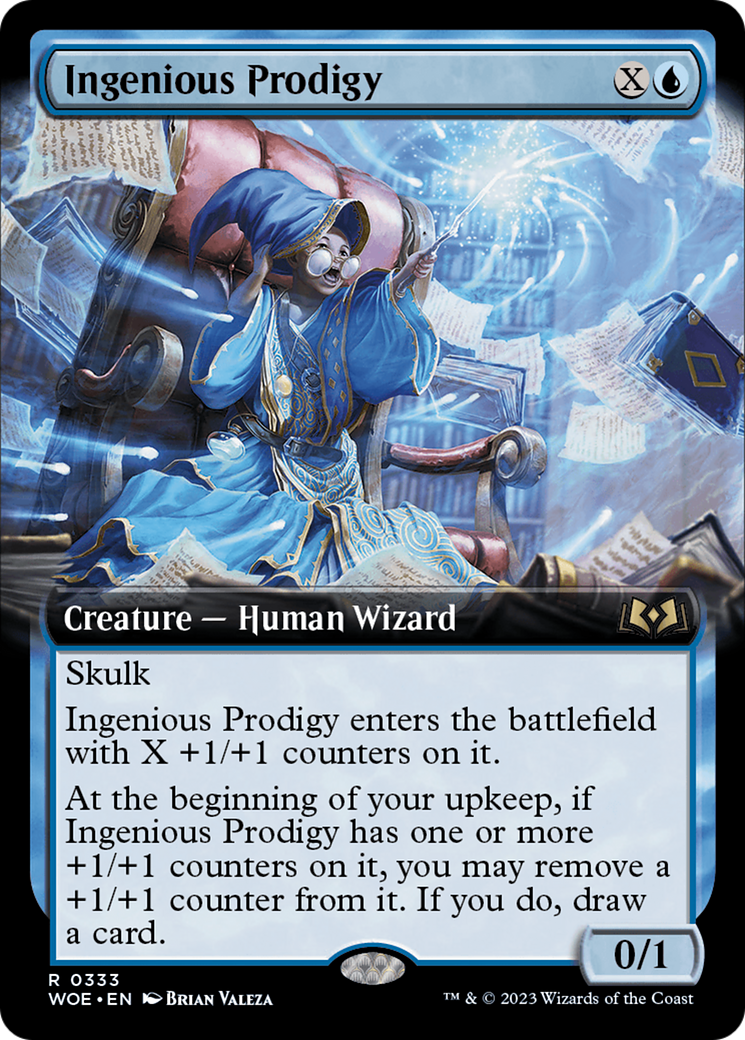 Ingenious Prodigy (WOE-333) - Wilds of Eldraine: (Extended Art) - Premium MTG Single from Wizards of the Coast - Just $0.64! Shop now at Game Crave Tournament Store